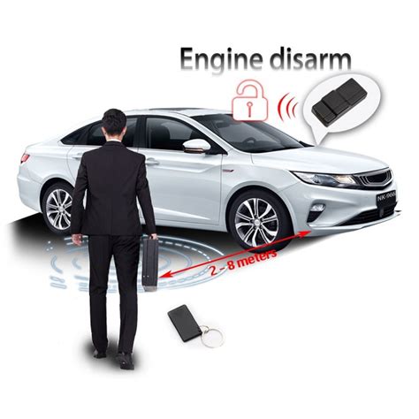 2 4G RFID Immobilizer Wireless Engine Lock Car Alarm System Anti