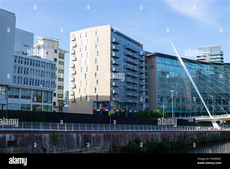 River Irwell and Manchester Cityscape Stock Photo - Alamy