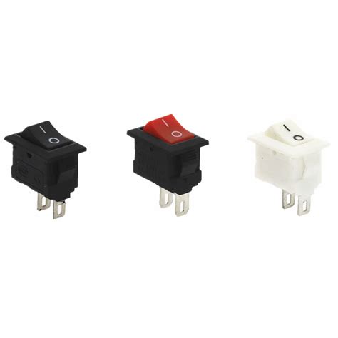 10pcs Push Button Switch 10x15mm Spst 2pin 3a 250v Kcd11 Snap In On Off