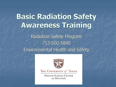 Ppt Basic Radiation Safety Awareness Training Powerpoint Presentation Id1282726