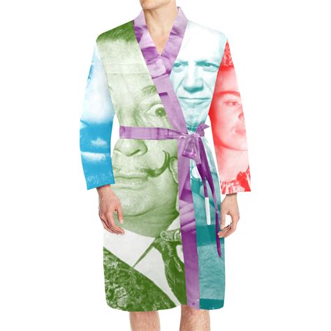 artists everywhere silky sexy robe for men - Kayci Garline Wheatley