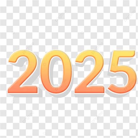 Gradient 2025 Two Thousand Twenty Five Gradient 2025 New Year Png