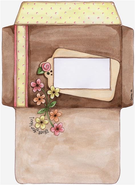 Sobres Florales Para Imprimir Gratis Envelope Template Printable Free