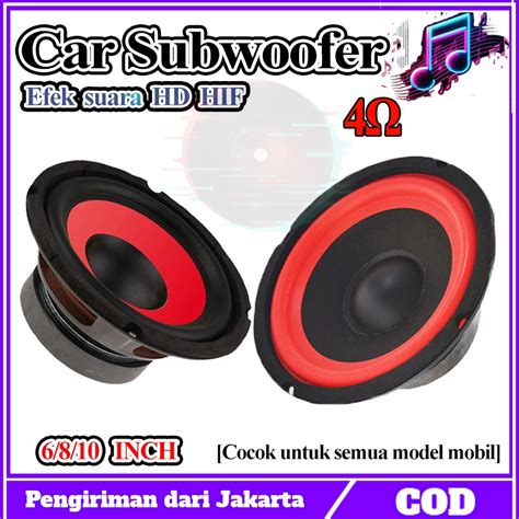 Jual SiapSpeaker Subwoofer Mobil 6 Inci 8 Inci 10 Inci Subwoofer