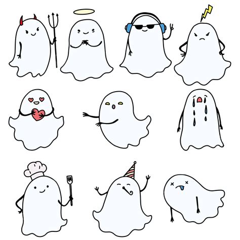 Cute Ghost Face Clip Art