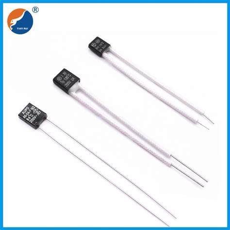 China Customized Square Type Radial Lead Thermal Cutoffs Thermal Fuse