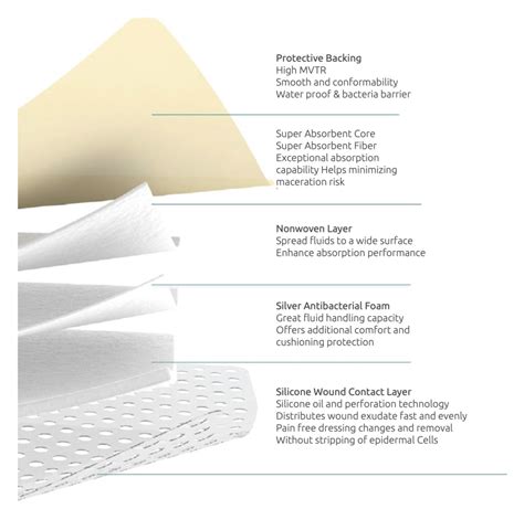 Silicone Silver Foam Dressing Biotronix Healthcare Inc