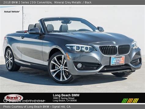 Mineral Grey Metallic 2018 Bmw 2 Series 230i Convertible Black