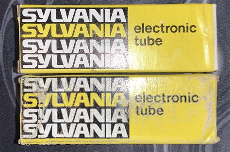 Sold Sylvania Matched Code Pair 6EW7 Tubes RCA USA NOS Fat Bottle