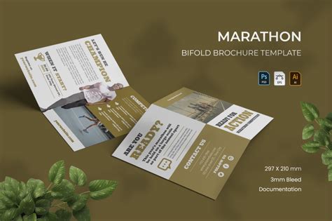 Marathon Bifold Brochure By Vunira Thehungryjpeg