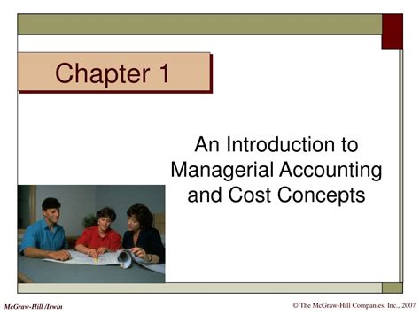 Ppt An Introduction To Managerial Accounting And Cost Concepts