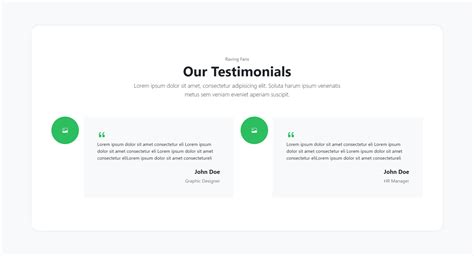 Free Testimonials Code Snippets Components And Examples