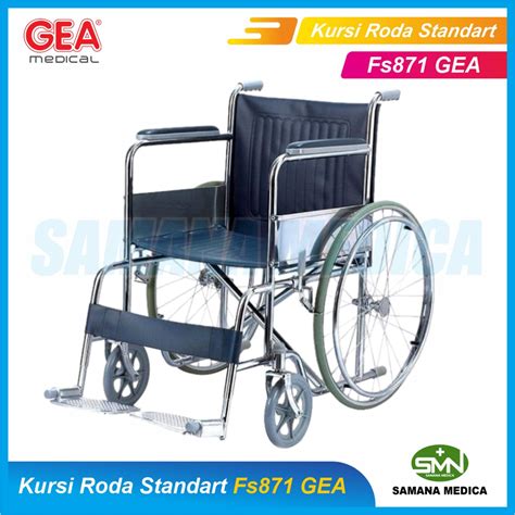 Jual Gea Fs Kursi Roda Standar Rumah Sakit Tahan Air Dorong Sendiri