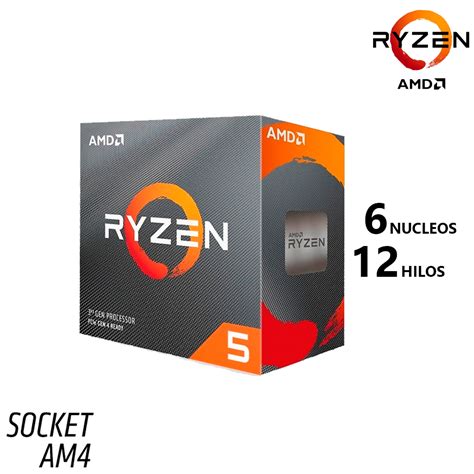 Procesador Amd Ryzen 5 3600 100 100000031box 360420ghz 32mb Am4