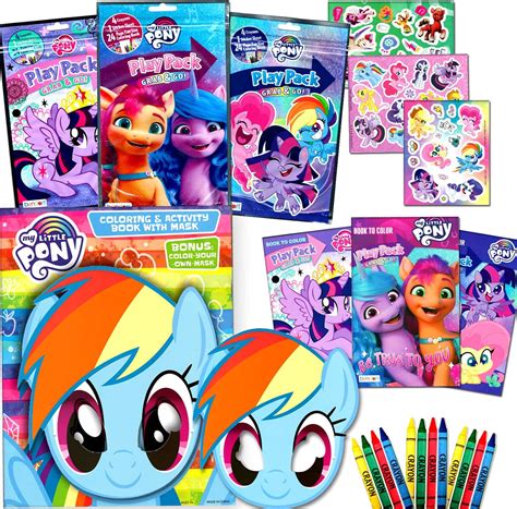 My Little Pony Coloring Book And Activity Play Packs Set Totalhill