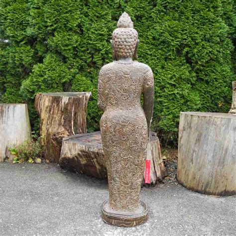 Edler Stehender Medizin Buddha Fluss Stein 131 Cm Terra Et Ars