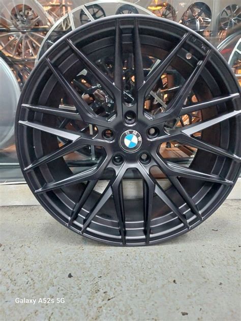 19 Bmw Relipca Satin Black Staggered Wheel Pcd5x120 Car Accessories