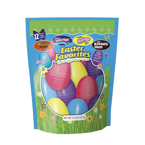 Hersheys Chocolate Filled Plastic Easter Egg Assortment 43 Ounce