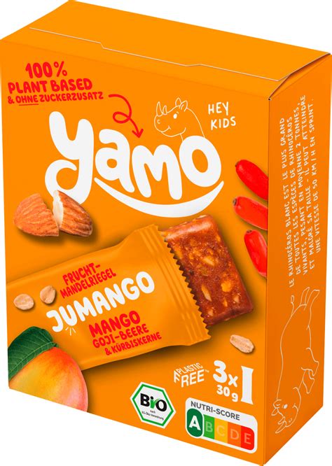 Yamo Fruchtriegel Jumango Ab 3 Jahren Multipack 3x30g 90 G Dauerhaft