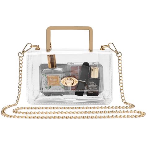 Small Clear Purse Stadium Approved for Women,Cute Clear Crossbody Bag