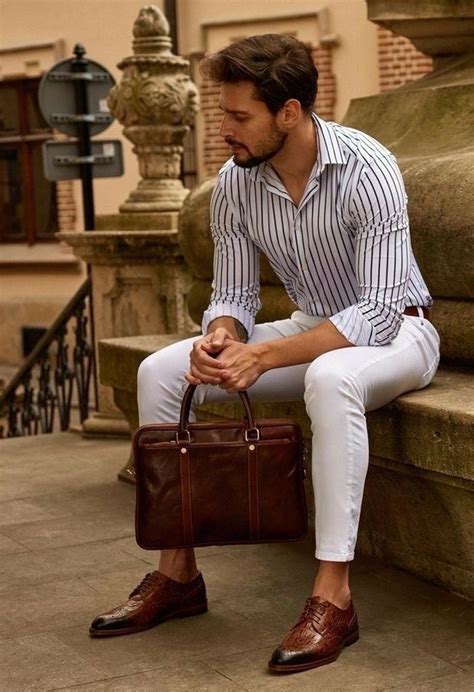 Pin By Mario On No Socks Men Fashion Casual Shirts Mens Business