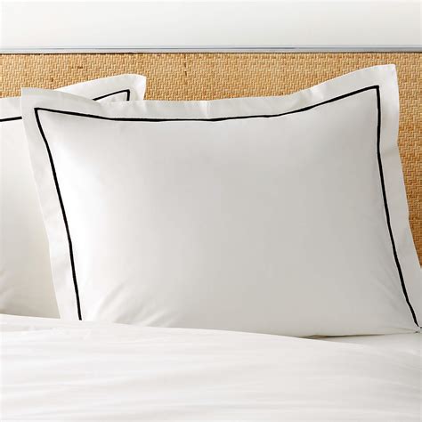 Marisal Organic Cotton 400 Thread Count Percale White And Black Full