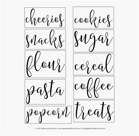 Free Printable Pantry Labels • Neat Sweet Home® Pantry 57 Off