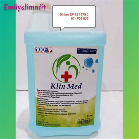 Jual Cairan Disinfektan Klin Med Liter Shopee Indonesia