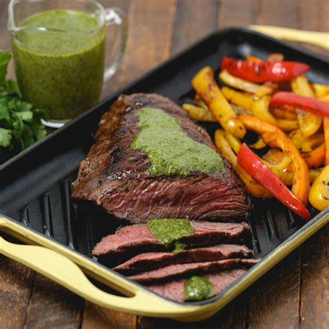 Gluten Free Flank Steak With Cilantro Chimichurri The Salty Cooker