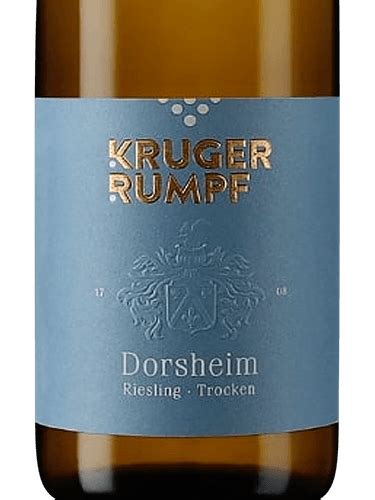 Kruger Rumpf Dorsheim Riesling Trocken Vivino US