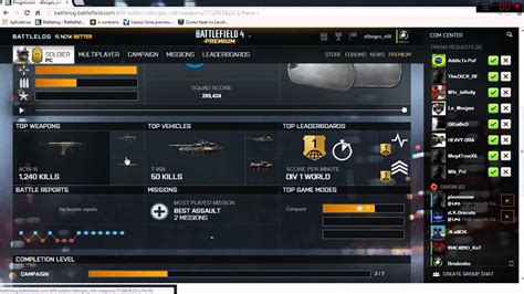 BF4 Saiba Como Funciona O Battlelog YouTube