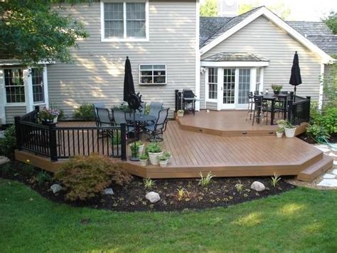 Inspiring Wooden Deck Patio Design Ideas For Your Outdoor Decor - HOMYHOMEE | Patio deck designs ...