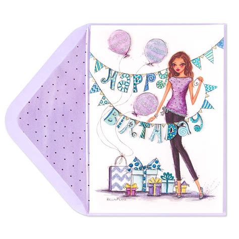 Fashionista Birthday Party Card Party Card Fashionista Birthday Party Girl Birthday Cards