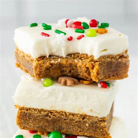 Gingerbread Cookie Bars Balancing Motherhood