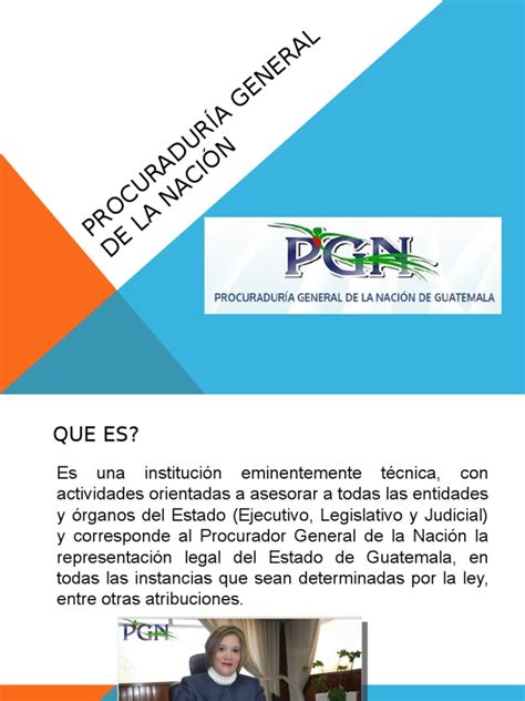 Presentación Procuraduría General De La Nación Pdf Estado Política Institución