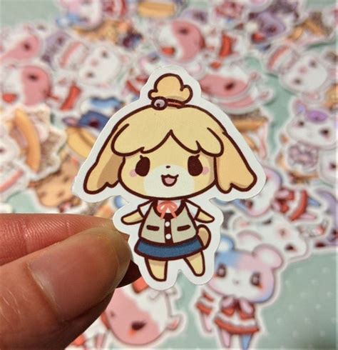 Animal Crossing Stickers Acnh Isabelle Dj Kk Raymond Etsy