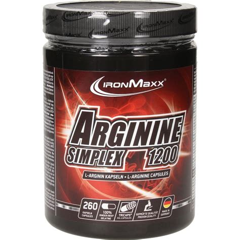 Arginine Simplex Capsules Ironmaxx Vitalabo Online Shop