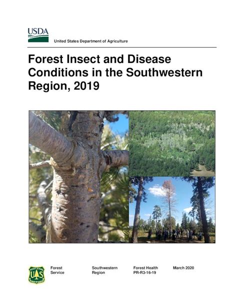 Pdf Forest Insect And Disease Conditions In The Southwestern Cover