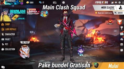 Main Clash SQUAD Pake Bundel Gratis Garena Free Fire YouTube