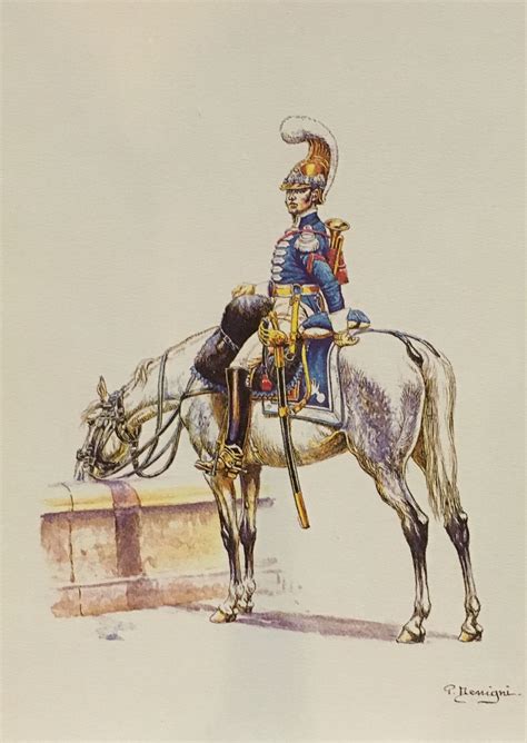 French St Carabinier Regiment Trumpeter By P Benigni