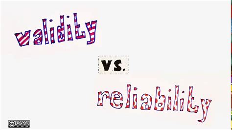 Difference Between Validity And Reliability Youtube