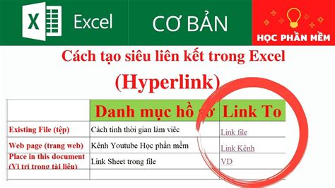 C Ch T O Si U Li N K T Hyperlink Trong Excel Youtube