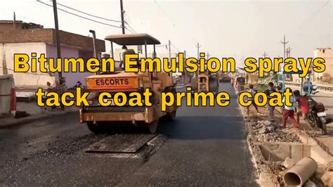 Bitumen Emulsion Sprays Tack Coat Prime Coat On Wet Mix Macadam Surface