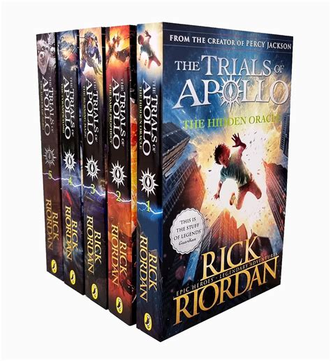 Rick Riordan The Trials Of Apollo Collection 4 Books Set The Hidden