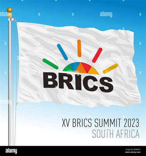 Sud Frica A O Xv Cumbre De Los Brics En La Bandera Del Bander N