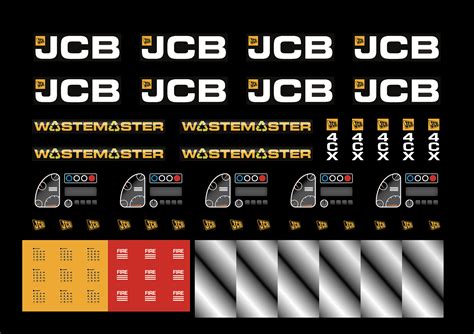 Jcb Backhoe Stickers Moc Builder