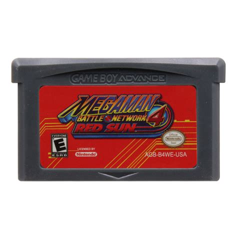 Mega Man Series Game Boy Advance GBA - Mega Man Battle Network 4 - Red Sun US - Video Game, Game ...