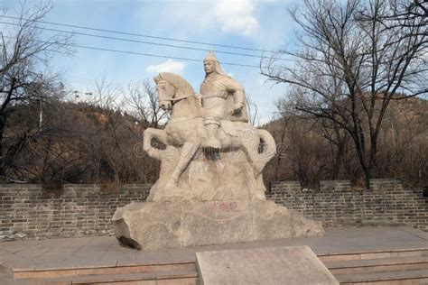 Statue Of Qi Jiguang Chinese General Of The Ming Dynasty At