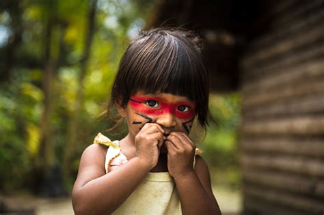 Tupi Guarani 부족 브라질에서 네이티브 브라질 아이 토착 문화에 대한 스톡 사진 및 기타 이미지 토착 문화 북미