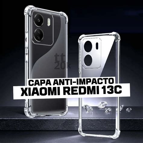 Capa Capinha XIAOMI REDMI 13C Anti Impacto Transparente Flexível